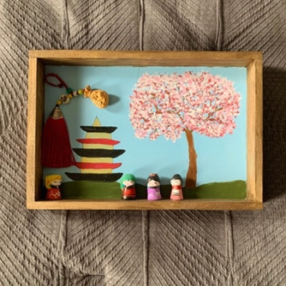 Other - Chinese Garden Wooden Wall Hanging